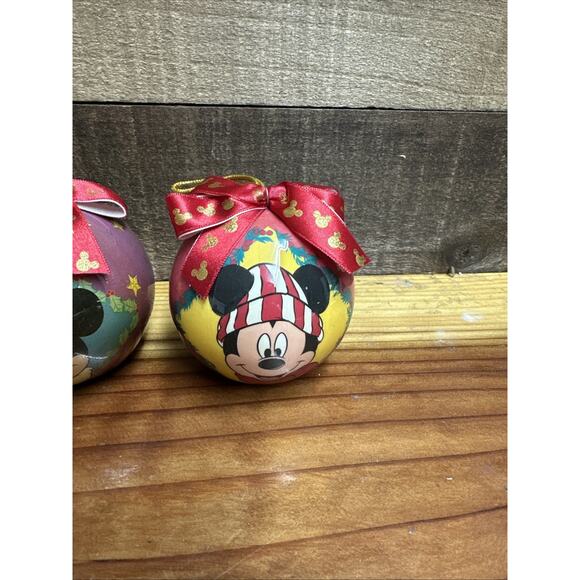 Vintage 1998 Enesco Disney Christmas Ornament Mickey Mouse Minnie Set Of 4 - Picture 2 of 8
